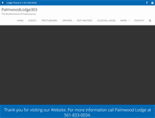 Tablet Screenshot of palmwood303lodge.com